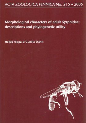 Acta Zoologica Fennica, Vol. 215: Morphological Characters of Adult Syrphidae