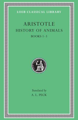 Aristotle: History of Animals: Books 1-3