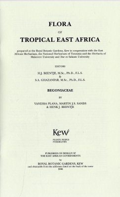 Flora of Tropical East Africa: Begoniaceae