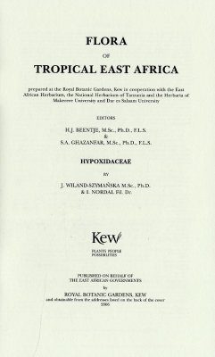 Flora of Tropical East Africa: Hypoxidaceae