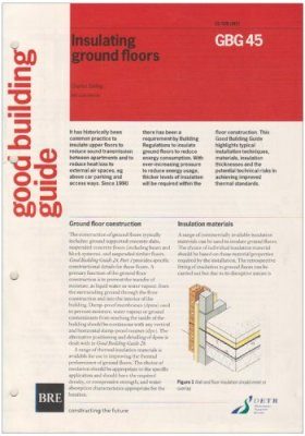 Insulating Ground Floors