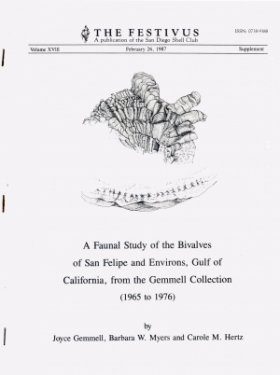 A Faunal Study of the Bivalves of San Felipe and Environs, Gulf of California, from the Gemmell Collection (1965 to 1976)