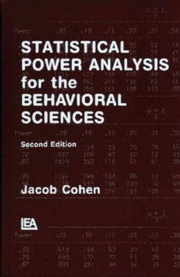 Statistical Power Analysis for the Behavioral Sciences
