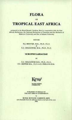 Flora of Tropical East Africa: Scrophulariaceae