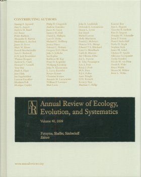 Annual Review of Ecology, Evolution, and Systematics, Volume 40