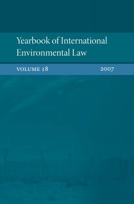Yearbook of International Environmental Law, Volume 18, 2007