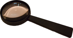 Large Magnifying Glass with Aspheric Lens