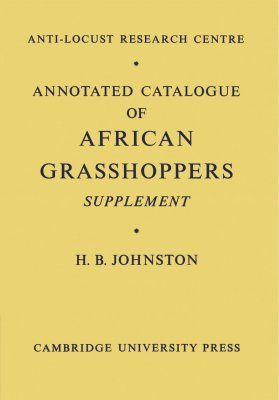 Annotated Catalogue of African Grasshoppers