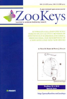 ZooKeys 58: Australian Gall-inducing Scale Insects on Eucalyptus: Revision of Opisthoscelis Schrader (Coccoidea, Eriococcidae) and descriptions of a new genus and nine new species