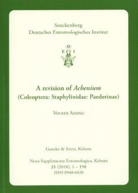 A Revision of Achenium (Coleoptera: Staphylinidae: Paederinae)