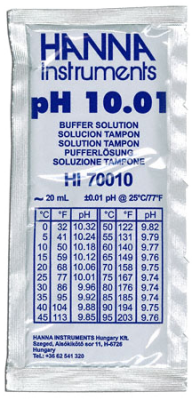 pH 10.01 Buffer Solution - 20ml sachets