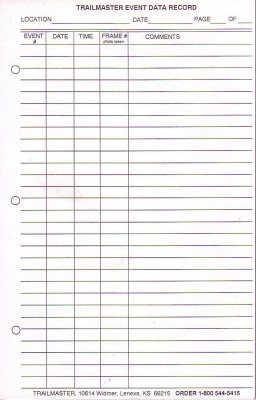 TrailMaster TM Event Data Record Pad