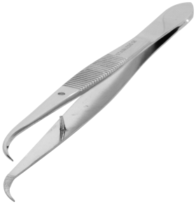 Forceps: F5 - Sharp/Curved/125mm/ EQ