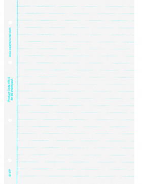A5 Waterproof Paper Ringbinder Refill
