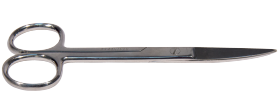 Dissecting Scissors: Curved/Pointed/125mm/ EQ