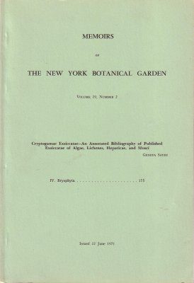 Memoirs of the New York Botanical Garden Volume 19, Number 2