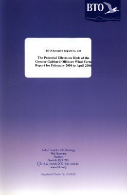 The Potential Effects on Birds of the Greater Gabbard Offshore Wind Farm