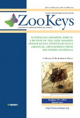 ZooKeys 191: Australian Assassins, Part II: A review of the new assassin spider genus Zephyrarchaea (Araneae, Archaeidae) from southern Australia