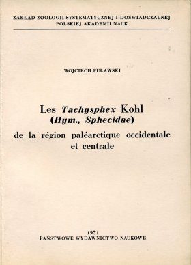 Les Tachysphex Kohl (Hymenoptera, Sphecidae) de la Région Paléarctique Occidentale et Centrale