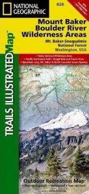 Washington State: Map for Mount Baker & Boulder River Wilderness Areas, Mount Baker-Snoqualmie National Forest