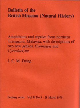 Bulletin of the British Museum (Zoology), Vol. 34, No. 5