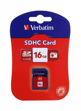 Verbatim Flash Memory Cards (Class 4 SDHC) - 16GB