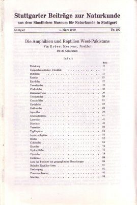 Die Amphibien und Reptilien West-Pakistans