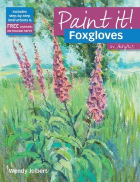 Foxgloves in Acrylics