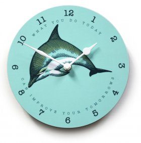 Jersey Pottery Dolphin Clock
