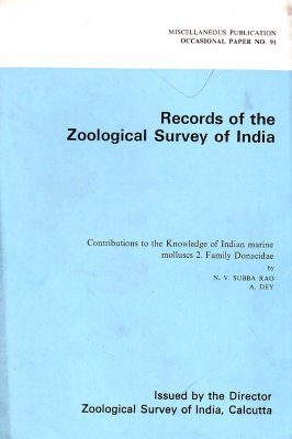 Contribution to the Knowledge of Indian Marine Molluscs, Volume 2: Family Donacidae