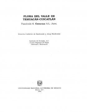 Flora del Valle de Tehuacán-Cuicatlán, Volume 6: Cistaceae