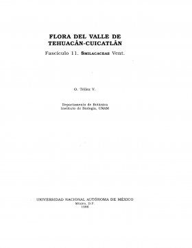 Flora del Valle de Tehuacán-Cuicatlán, Volume 11: Smilacaceae
