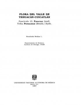 Flora del Valle de Tehuacán-Cuicatlán, Volume 13: Fabaceae Tribu Psoraleeae