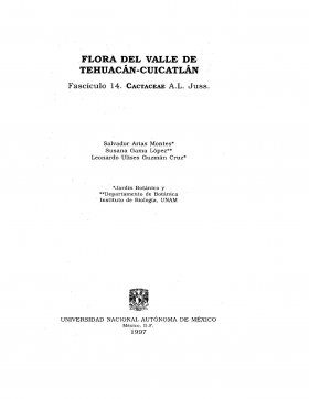 Flora del Valle de Tehuacán-Cuicatlán, Volume 14: Cactaceae