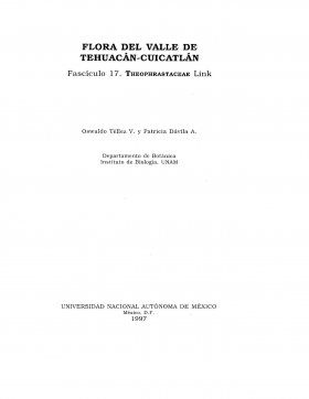 Flora del Valle de Tehuacán-Cuicatlán, Volume 17: Theophrastaceae
