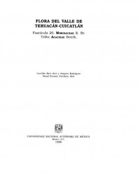 Flora del Valle de Tehuacán-Cuicatlán, Volume 20: Mimosaceae Tribu Acacieae