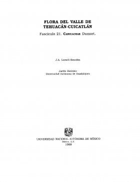Flora del Valle de Tehuacán-Cuicatlán, Volume 21: Caricaceae