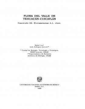 Flora del Valle de Tehuacán-Cuicatlán, Volume 22: Cucurbitaceae