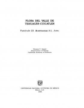 Flora del Valle de Tehuacán-Cuicatlán, Volume 23: Acanthaceae