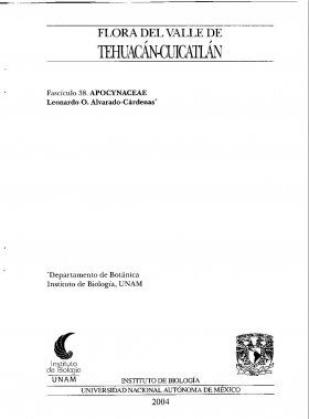 Flora del Valle de Tehuacán-Cuicatlán, Volume 38: Apocynaceae