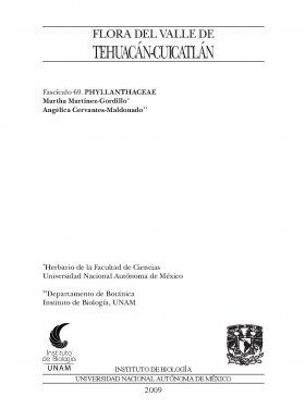 Flora del Valle de Tehuacán-Cuicatlán, Volume 69: Phyllanthaceae