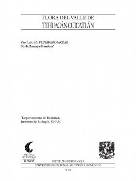 Flora del Valle de Tehuacán-Cuicatlán, Volume 85: Plumbaginaceae