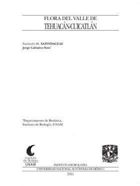 Flora del Valle de Tehuacán-Cuicatlán, Volume 86: Sapindaceae