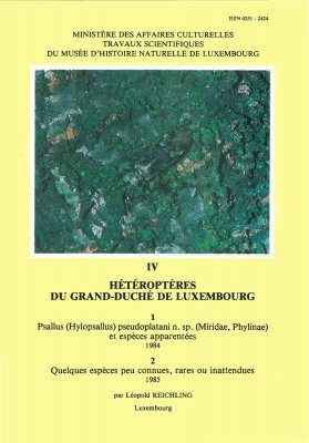 Ferrantia, Volume 4: Hétéroptères du Grand-Duché de Luxembourg