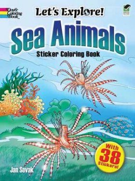 Sea Animals Sticker Coloring Book