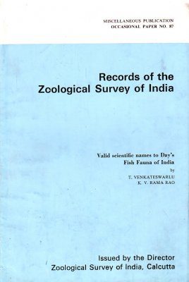 Valid Scientific Names to Day's Fish Fauna of India