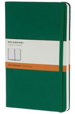 Moleskine Green Large Notebook - Ruled