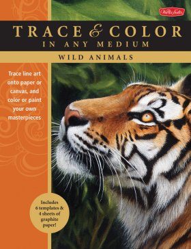 Wild Animals: Trace Line Art onto Paper or Canvas, and Color or Paint Your Own Masterpieces
