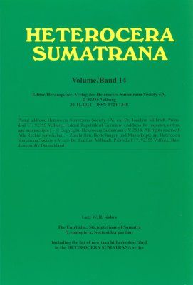 Heterocera Sumatrana, Volume 14 (Green Book): The Euteliidae, Stictopterinae of Sumatra (Lepidoptera, Noctuoidea Partim)