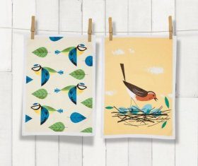 Set of 2 Birdy Tea Towels